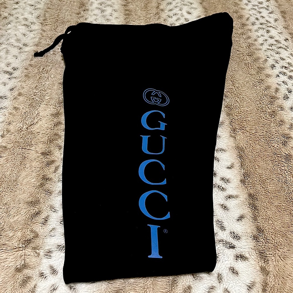 Black Gucci Logo Print Sweatpants